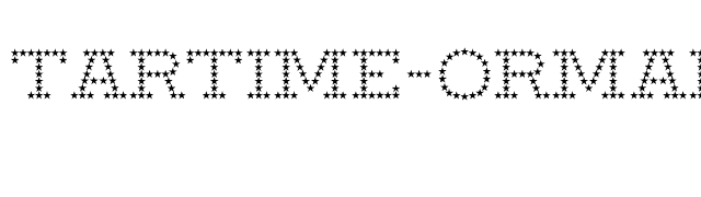 Startime-Normal font preview