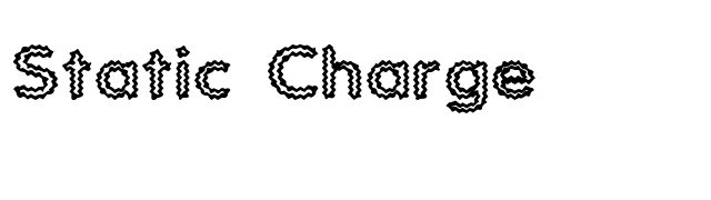 Static Charge font preview