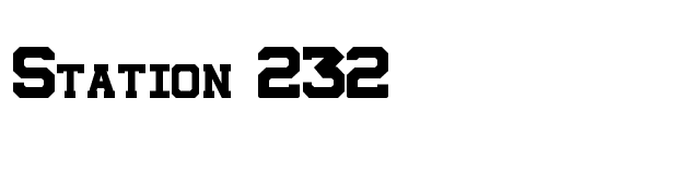 station-232 font preview