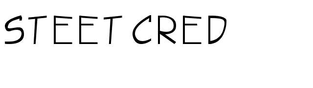 steet cred font preview