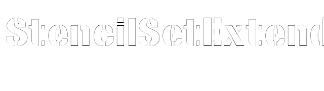 StencilSetExtendedOutline font preview