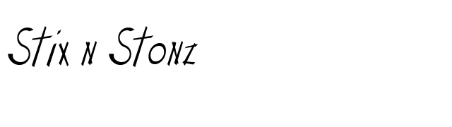 Stix n Stonz font preview