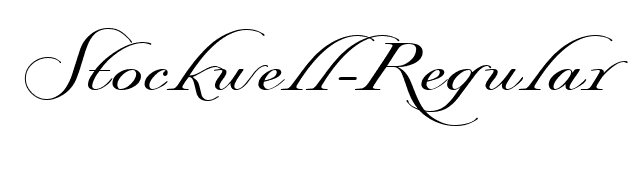 Stockwell-Regular font preview