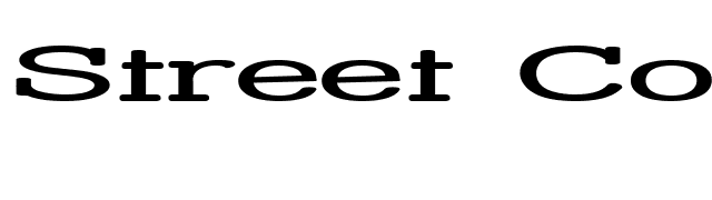 Street Corner Slab HyperExtend font preview