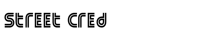 Street Cred font preview