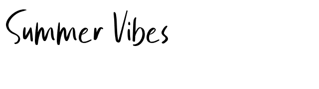 summer-vibes font preview