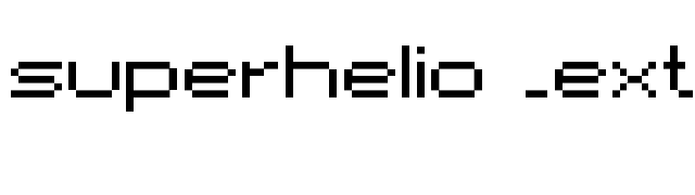 superhelio _extended_ultra font preview