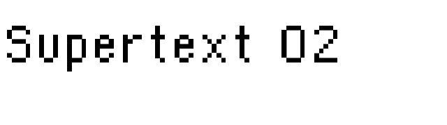 Supertext 02 font preview