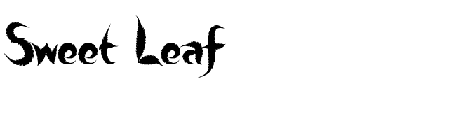 Sweet Leaf font preview