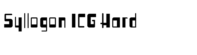 Syllogon ICG Hard font preview
