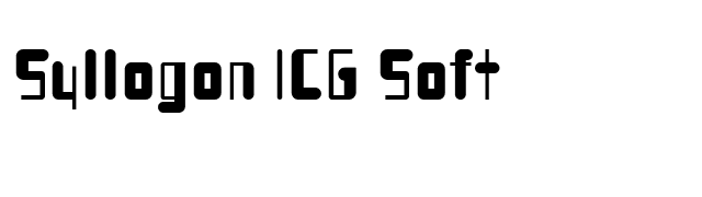 Syllogon ICG Soft font preview
