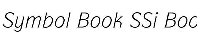 symbol-book-ssi-book-italic font preview
