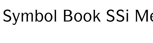 Symbol Book SSi Medium font preview