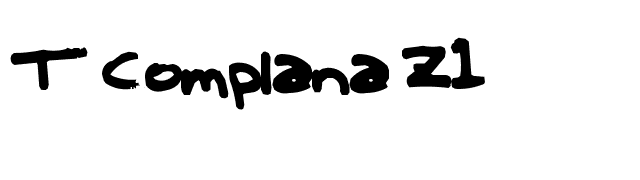 T Complana Z1 font preview