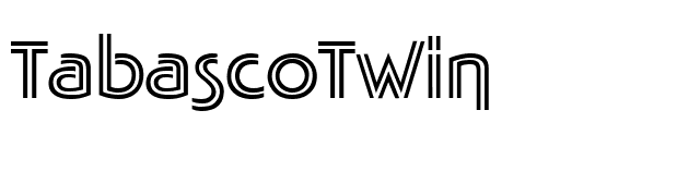 TabascoTwin font preview