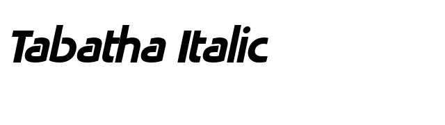 Tabatha Italic font preview