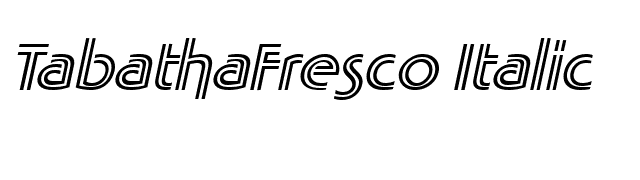 TabathaFresco Italic font preview