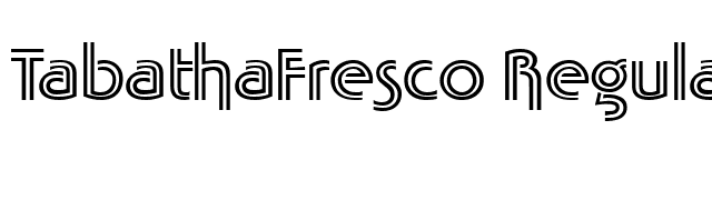 TabathaFresco Regular font preview