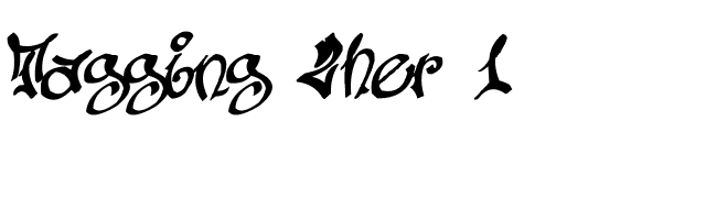 Tagging Zher 1 font preview
