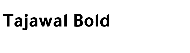 Tajawal Bold font preview