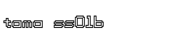 tama ss01b font preview