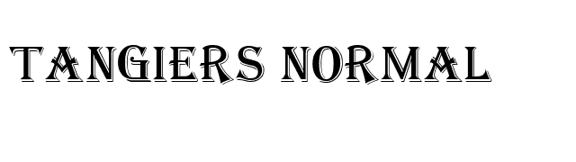 Tangiers Normal font preview