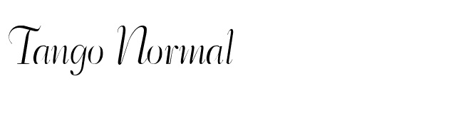 Tango Normal font preview