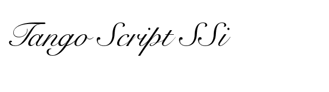 Tango Script SSi font preview