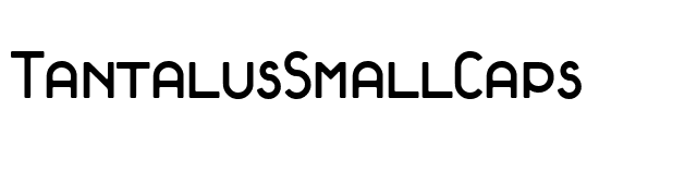 TantalusSmallCaps font preview