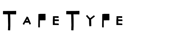 TapeType font preview