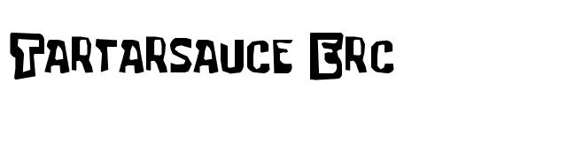 Tartarsauce Erc font preview