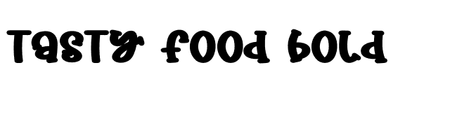 Tasty Food Bold
 font preview