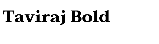 Taviraj Bold font preview