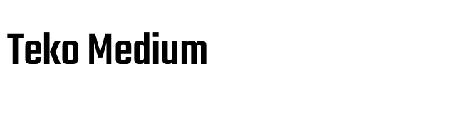Teko Medium font preview