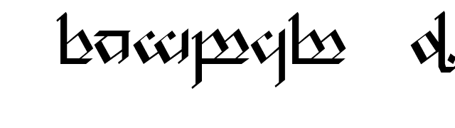 Tengwar Noldor 1 font preview