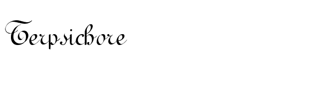 Terpsichore font preview