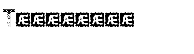 Tetricide font preview