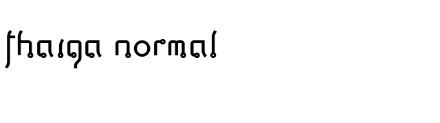 Thaiga Normal font preview