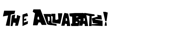 The Aquabats! font preview