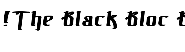 the-black-bloc-bold-italic font preview