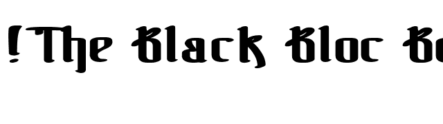 !The Black Bloc Bold font preview