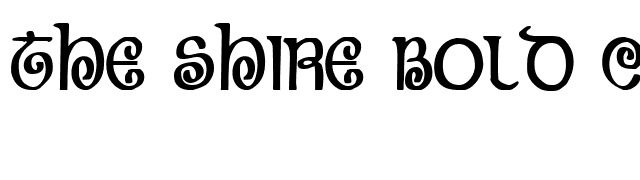 The Shire Bold Condensed font preview