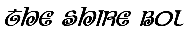 the-shire-bold-italic font preview