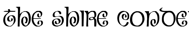 the-shire-condensed font preview