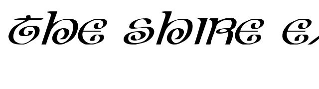 The Shire Expanded Italic font preview