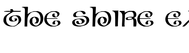 the-shire-expanded font preview