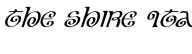 the-shire-italic font preview
