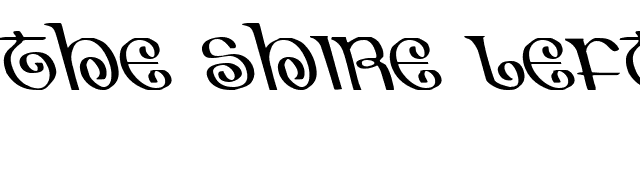 The Shire Leftalic font preview
