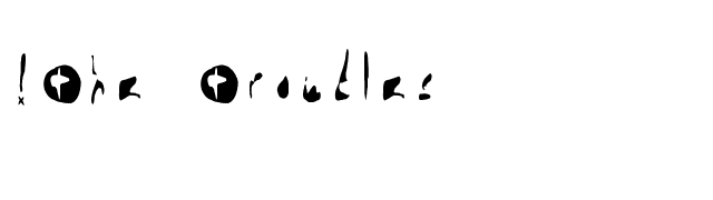 !The Troubles font preview
