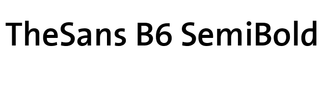 TheSans B6 SemiBold font preview